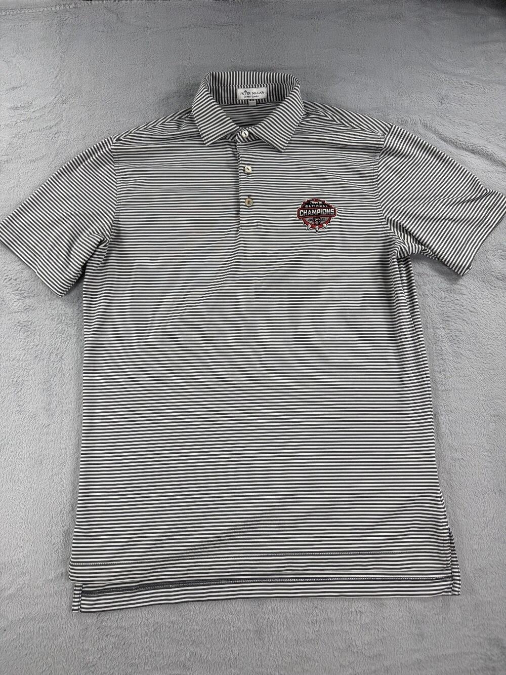 Peter Millar Mens Small Summer Comfort Polo Shirt UGA National Championship